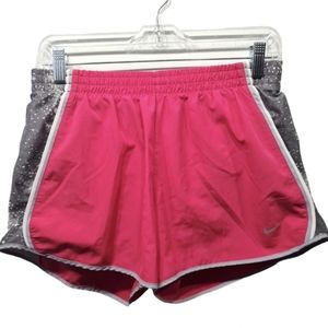 Nike Dri Fit Tempo Athletic Running Shorts Pink Gray Size M